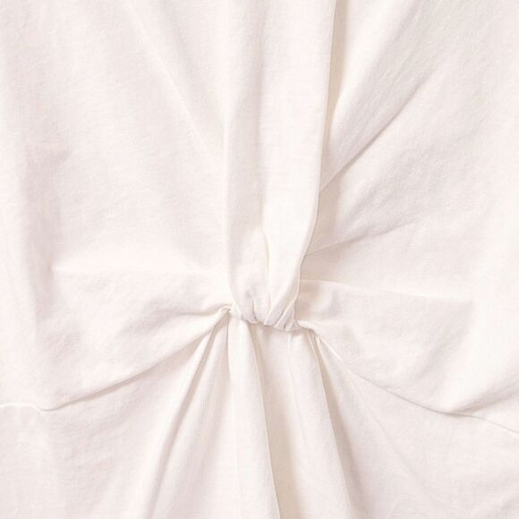7 FOR ALL MAN KIND Women's Vintage White Premium Short Sleeve  Front Knot Top XL - Picture 3 of 16